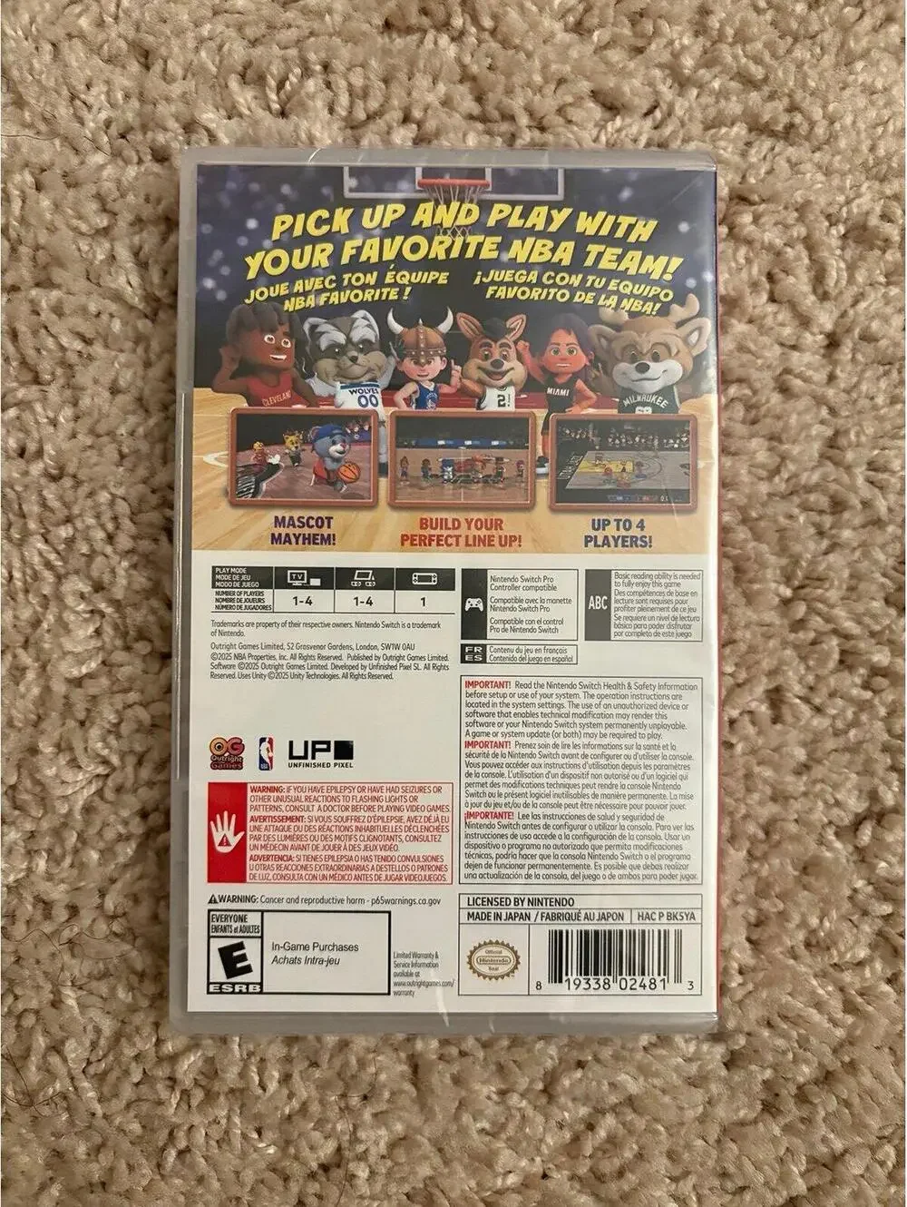 NBA bounce for Nintendo switch